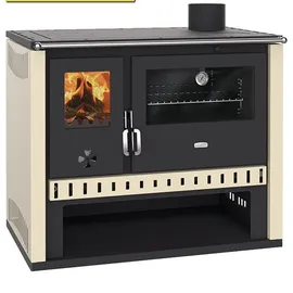 PRITY 95 Ltd. Prity GT FS S - Eek A Küchenofen Holzherd Stahlbackofen, Stahlkochplatte, 15 Kw
