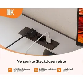 luxuskollektion Eckschreibtisch L-Form Weiß