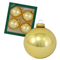 Krebs Glas Lauscha Gold 8cm