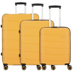 American Tourister® Trolleyset air move, 4 Rollen, (3-teilig, 3 tlg), Polypropylen gelb
