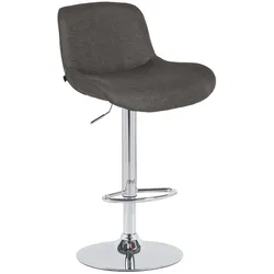 CLP Barhocker Solon Chrom dunkelgrau/Stoff