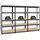Proregal Schwerlastregal Metall 180x90x60 cm schwarz 5 Ebenen