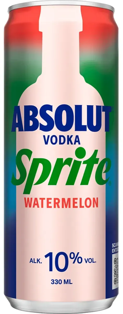 Absolut Vodka Sprite Watermelon 10% vol. 0,33 l