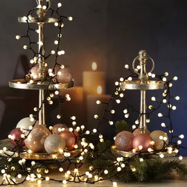 MARELIDA LED Lichterkette BERRY 350 Mini Kugeln 8 Funktionen - Timer - ...