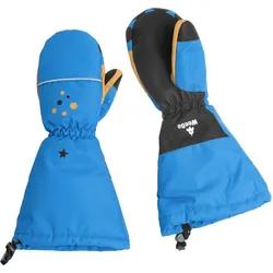 Fäustlinge WEEDO "Monster", Kinder, Gr. 18cm, blau, Obermaterial: 100% Polyester; Handfläche: 100% Polyurethan; Futter: 100% Polyester; Füllung: 100% Polyester, Handschuhe, lange Manschetten, passend zur WeeDo Kollektion