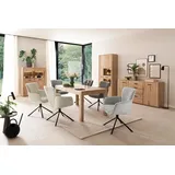 MCA Furniture MCA Esstisch mit Auszug Alento 160/260 x 90 cm Holz Braun Eiche