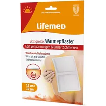 Lifemed Wärmepflaster extragroß, 19 cm x 13 cm, weiß, 3er Pack 4x3 St