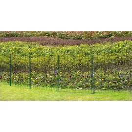 HC Garten & Freizeit 11tlg. Teichzaun Oberbogen, ca. 390 x 78,5 cm - Dunkelgrün