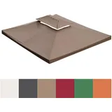 WASSERDICHT Ersatzdach 3x4m Dach 340g für Pavillon Kaminabzug Pavillondach PVC (Bordeaux #46)