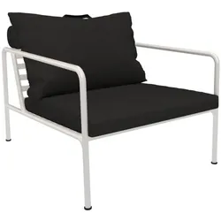 Outdoor Lounge-Sessel AVON weiß Kohle