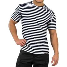 normani Outdoor Sports Marine T-Shirt Моskau in Marine/Weiß | Gr.: M