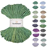 Sznurkomania, Geflochtene Baumwollkordel 3mm 100m, Farbmix, Colormix 3mm, Häkelkordel, Makramee Kordel, Makramee Garn, Premium Garn, Makramee Seil, (Spring Mix)