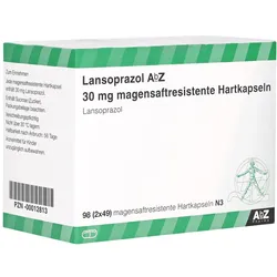 LANSOPRAZOL AbZ 30 mg magensaftres.Hartkaps. 98 St