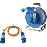 as - Schwabe AS Schwabe 19704 Kabeltrommel 25m Orange CEE-Stecker 16A 3polig