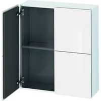 Duravit Halbhochschrank L-Cube 70x24,3x80cm, 2 Türen, weiß supermatt