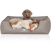 Knuffelwuff Hundebett Columbia XL 105 x 75 cm hellgrau