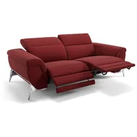 Sofanella 2-Sitzer Stoff, Relaxsofa, Designsofa, Designer Couch, Italienisches Sofa, 2er Sofa rot