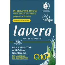 Lavera Basis Sensitiv Anti-Falten Nachtcreme Q10 50 ml