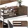 Tectake Durban TV-Regal 110 x 40 x 45,5 cm Rost/Holzwerkstoff