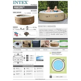 Intex PureSpa Bubble Ø 236 x 71 cm grün