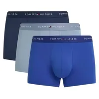 Tommy Hilfiger 3P Signature Logo Microfibre Trunk Blau/Hellblau Polyester Large Herren