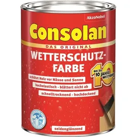 Consolan Wetterschutz-Farbe 2,5 l braun seidenglänzend