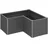 Belvedere Mini L100 102 x 102 x 45 cm dunkelgrau-metallic