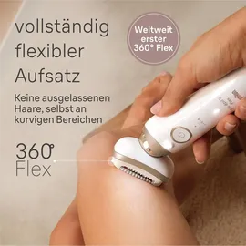 Braun Silk-épil 9 Flex 9-071 Weiß/Gold