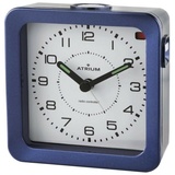 Atrium Funkwecker Analog Quarz ohne Ticken Licht Snooze Leuchtzeiger blau A660-5