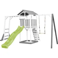Axi Beach Tower Spielturm Grau Schaukel. Klettern. Rutsche, Gelb