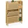 Relaxdays Schuhschrank 95 x 127 x 19 cm mit 1 Schublade hellbraun / braun