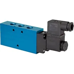 Riegler 5/2-Wegeventil, einseitig elektromagnetisch, monost. G 1/2 24VDC