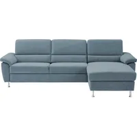 CALIZZA INTERIORS Ecksofa Onyx Mikrofaser Bulus Steel