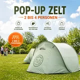 Wurfzelt Pop-Up Zelt Automatik Camping Trekkingzelt Festival 2 bis 4 Personen