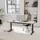Yaasa Schreibtisch Desk Pro 140 x 80 cm Multiplex-Weiß/Schwarz