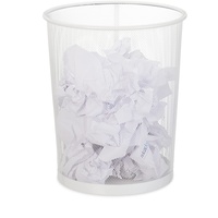 Relaxdays Wire Mesh Wastebasket Papierkorb, Büro & Jugendzimmer, offen,