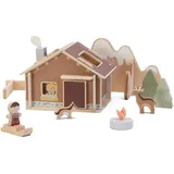 Trudi Sevi Kabine Dolomiten | Trudi by Holzspielzeug für Kinder ab Zwei Jahren. Holz aus den Dolomiten | 29x14,5x19cm Nature | Modello 87862