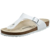 Birkenstock Unisex Gizeh White Birko-Flor Sandal 36 (US Women 5-5.5) Regular - 36 EU