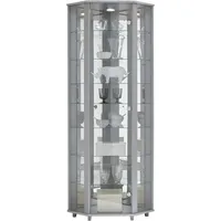fif Möbel Eckvitrine TRIO 172 x 0 x 0 cm Silber