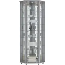 fif Möbel Eckvitrine TRIO 172 x 0 x 0 cm Silber