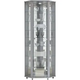 fif Möbel Eckvitrine TRIO 172 x 0 x 0 cm Silber