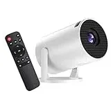 Mini-Projektor mit WLAN und HDMI/USB, tragbarer Heimkino-Projektor für den Außenbereich, 240° drehbar, integrierter Lautsprecher, für Schlafzimmer und Camping
