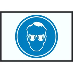 Schutzbrille tragen Symbol Schild A3 (297x420mm)