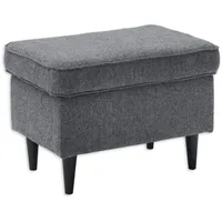 Sconto Hocker Polsterhocker 63 x 43 x 42 cm Anthrazit