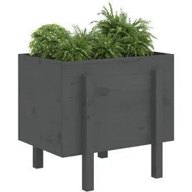 furnicato Hochbeet Pflanzkübel 62 x 50 x 57 cm Grau