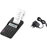 CASIO Druckender Tischrechner HR-8RCE, 12-stellig, Wiederholungsdruck, Cost/Sell/Margin, Profi-Prozentrechnung & AD-A60024 Netzadapter für druckende Tischrechner HR-Serie, schwarz