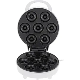 Adler AD 3075 Donut-Maker 7 Donuts 5cm Antihaftbeschichtung rutschfest Weiß