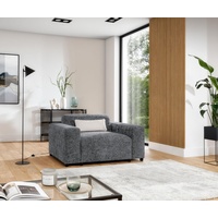 Furnix Sessel ROLIA 1-Sitzer Einzelsessel fürs Wohnzimmer passend zur Serie, 145x75x98 cm, Sitzhöhe 50 cm, Sitztiefe 73 cm, Massivholzfüße grau