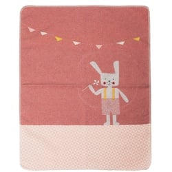 Baby-Decke Hase (70X90) In Rosa