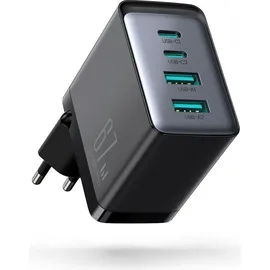 Joyroom Ladegerät, GaN 67W 4 Ports (2x USB, 2x USB C) schwarz (TCG02) + Kabel USB C - USB C 100W 1,2m - Schwarz